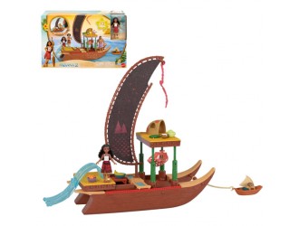 Игровой набор Disney Moana 2 лодка с мини-куклой и Хей-Хей
