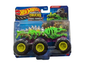 HWN86 Masinuta Hot Wheels Monster Trucks Super Rig, model aleator