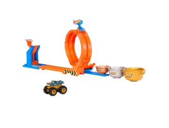 Set pista Hot Wheels Monster Trucks Loop and Flip Trophy Challenge
