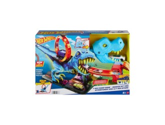 Set pista Hot Wheels City T Rex Chomp Down cu masinuta 1:64