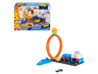 Set pista Hot Wheels City Super Police Station