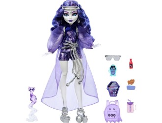 Papusa de colectie Monster High, Spectra Vondergeist Mattel, cu accesorii