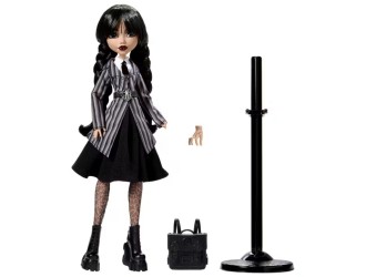 Papusa de colectie, Monster High x Wednesday Wednesday Addams Mattel, cu accesorii