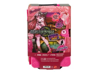 Papusa de colectie Monster High, Skulltimate Secrets Draculaura Mattel, cu accesorii surpriza