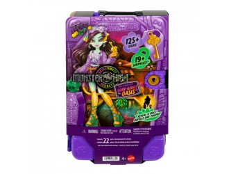 Papusa de colectie Monster High, Skulltimate Secrets, Jinafire Long Mattel, cu accesorii surpriza