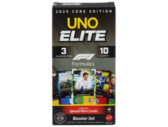 Set de extindere joc de carti UNO Elite, Formula 1, 2025, Core Edition Mattel