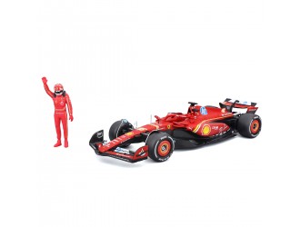 Macheta auto cu figurina – Ferrari SF-24 (2024), scara 1:24
