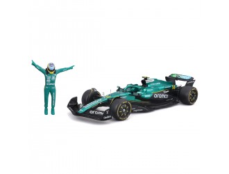 Macheta auto cu figurina – Aston Martin AMR25 (2025), scara 1:24