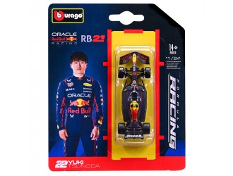 Macheta auto Bburago Red Bull Racing RB21 F1 (2025), scara 1:64, 2 modele in asortiment, 14+ ani