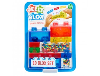 Constructor senzorial Jelly Blox Jelly Fantasy, 10 piese moi, 2+ ani