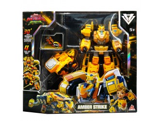 Set de joaca cu robot transformabil DINOSTER ember straik (cu accesorii)