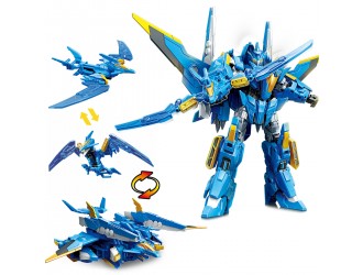 Set de joaca cu robot transformabil DINOSTER frost zeta ving (cu accesorii)