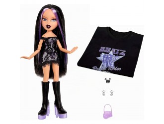 Papusa de colectie Bratz Stylin' Birthdayz Jade cu tricou si accesorii