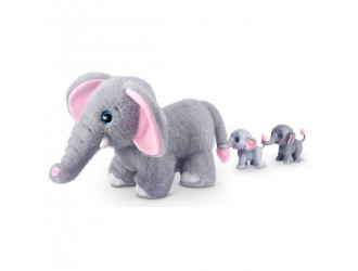 Set de joaca interactiv Pets Alive Mama Elefant cu surpriza S1