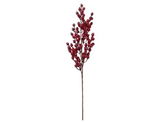Ramura decorativa cu pomusoare rosii - decor artificial pentru aranjamente