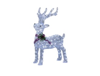 Figurina de Craciun Ren 80 cm cu iluminare LED