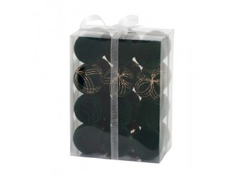 Set globuri Verde Inchis 24 buc 6 cm