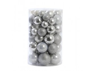 Set globuri Argintii 60 buc. diverse dimensiuni