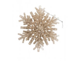 Decoratiune Fulg 1 buc. 10cm champagne
