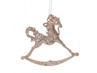 Decoratiune Calut 1 buc 11.5 x 12cm champagne