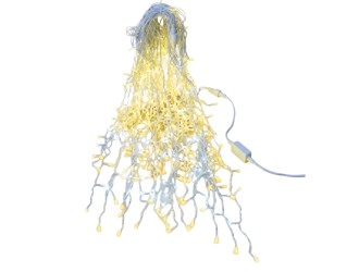 Ghirlanda LED ploita 25Mx30/50/70cm 400L IP65 alb cald+flash