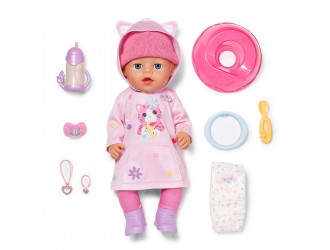 Кукла Baby Born Click & Play Emma в костюме кролика, 43 см, с аксессуарами