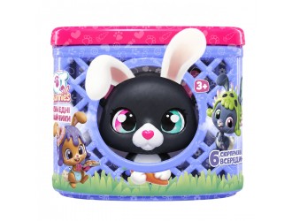 Набор для игры QT Bunnies Comet Bunny, черный кролик с аксессуарами