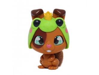 Набор для игры QT Bunnies Ribbit Bunny, коричневый кролик с пятном и аксессуарами